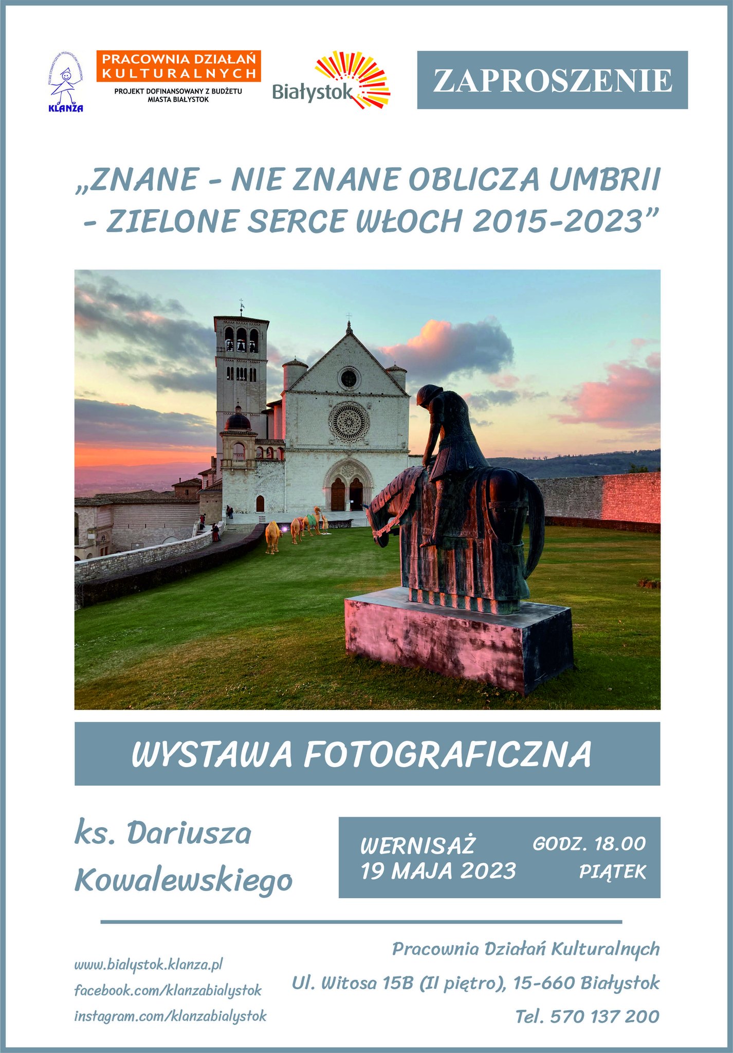 Zapraszamy na wernisaż wystawy zdjęć ks. Dariusza Kowalewskiego