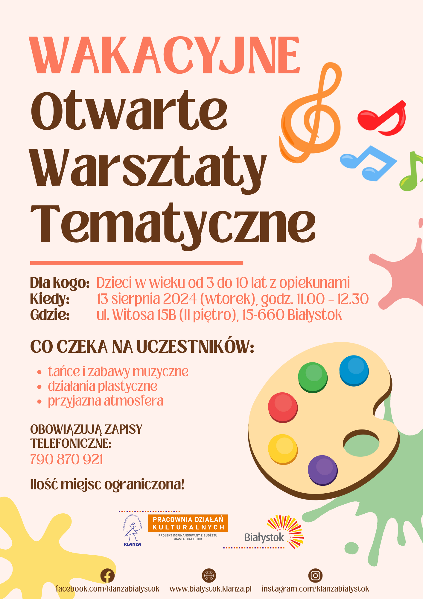 Wakacyjne Otwarte Warsztaty Tematyczne