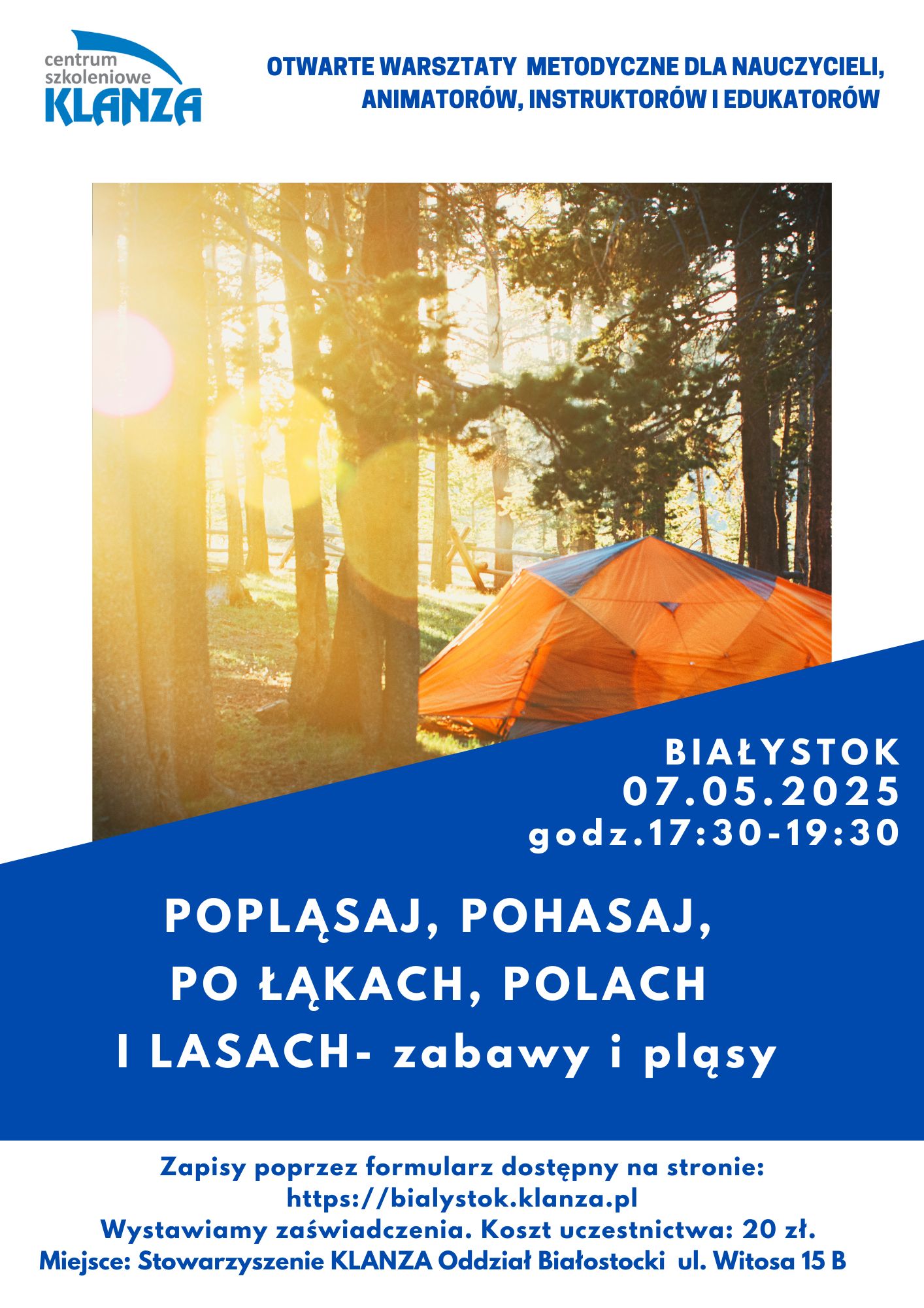„Popląsaj, pohasaj, po łąkach, polach i lasach – zabawy i pląsy”