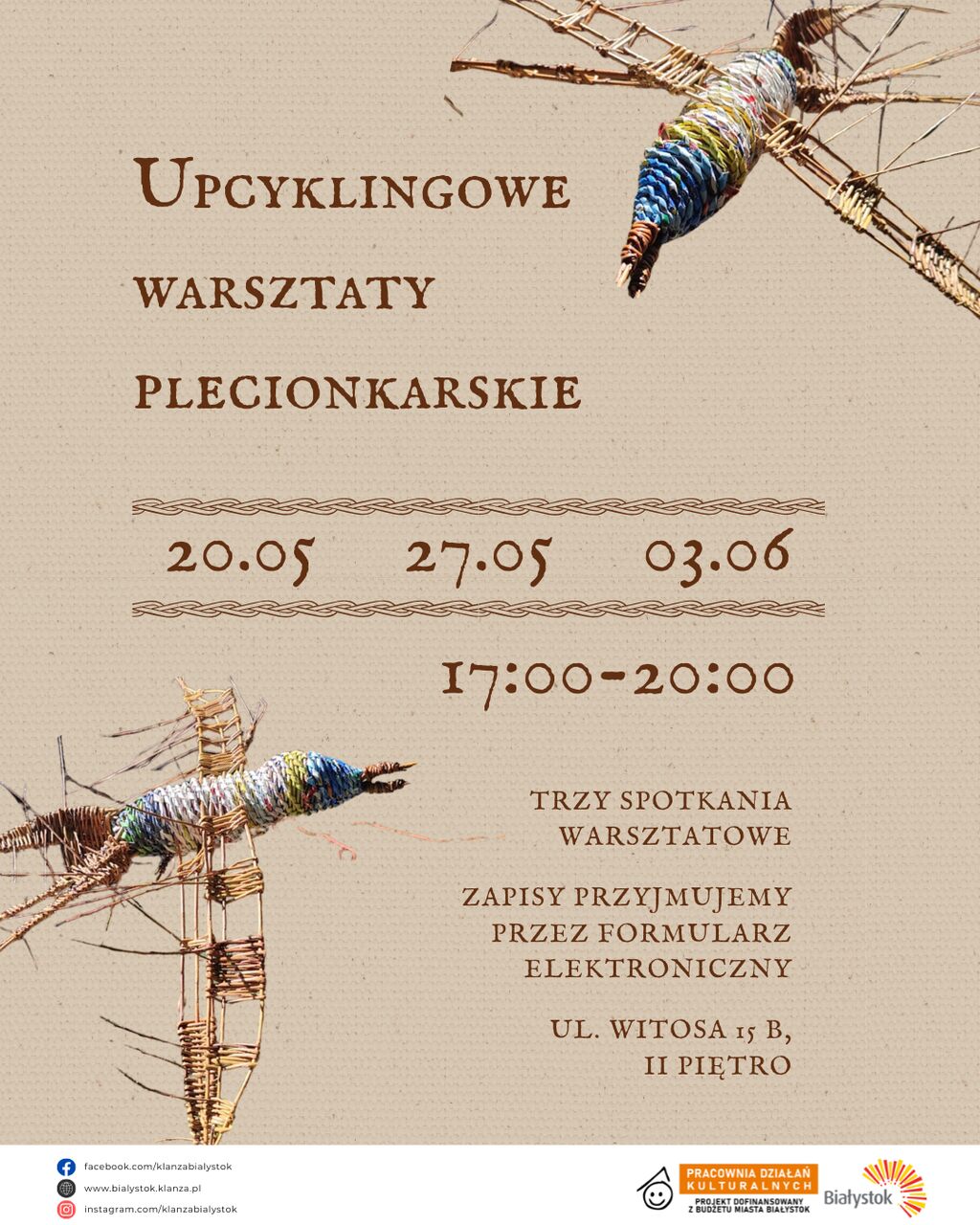 Upcyklingowe Warsztaty Plecionkarskie