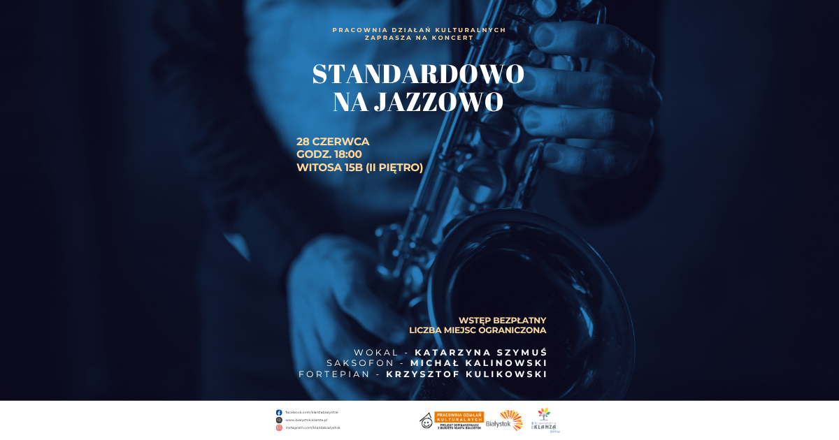 Standardowo Na Jazzowo – koncert w siedzibie Stowarzyszenia KLANZA