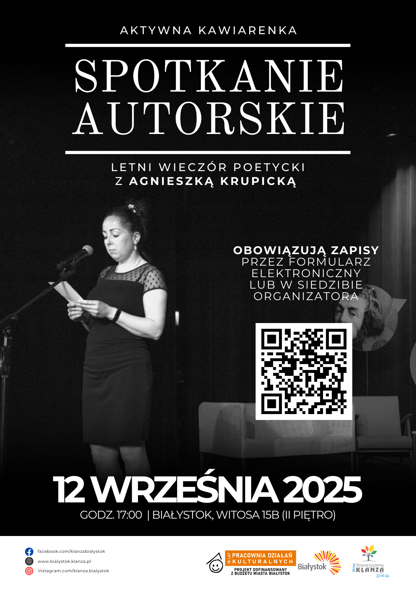 Letni Wieczór Poetycki z Agnieszką Krupicką