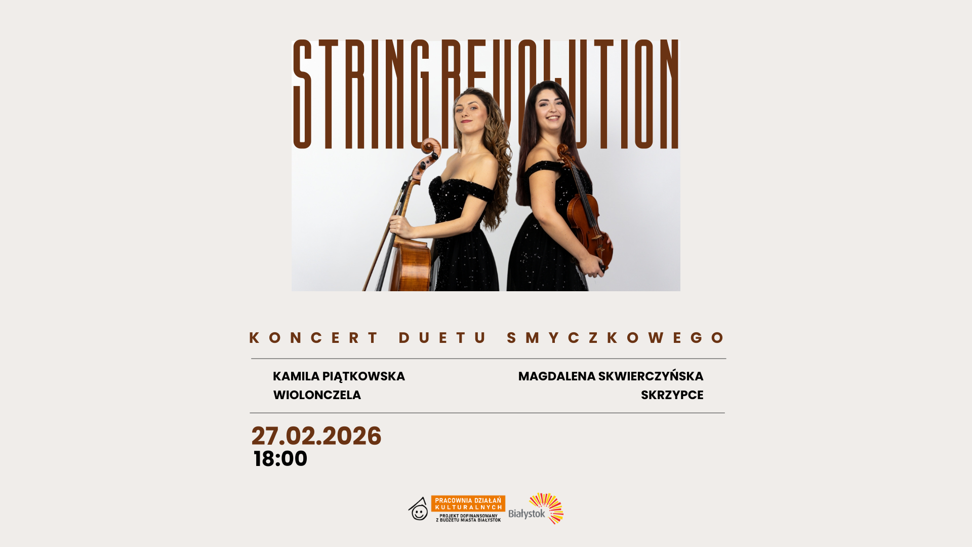 String Revolution │ Koncert duetu smyczkowego
