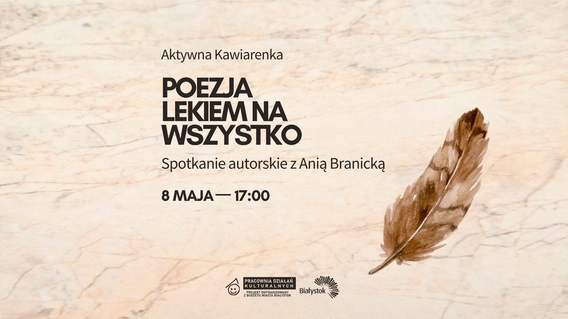 Poezja lekiem na wszystko | Spotkanie autorskie z Anią Branicką