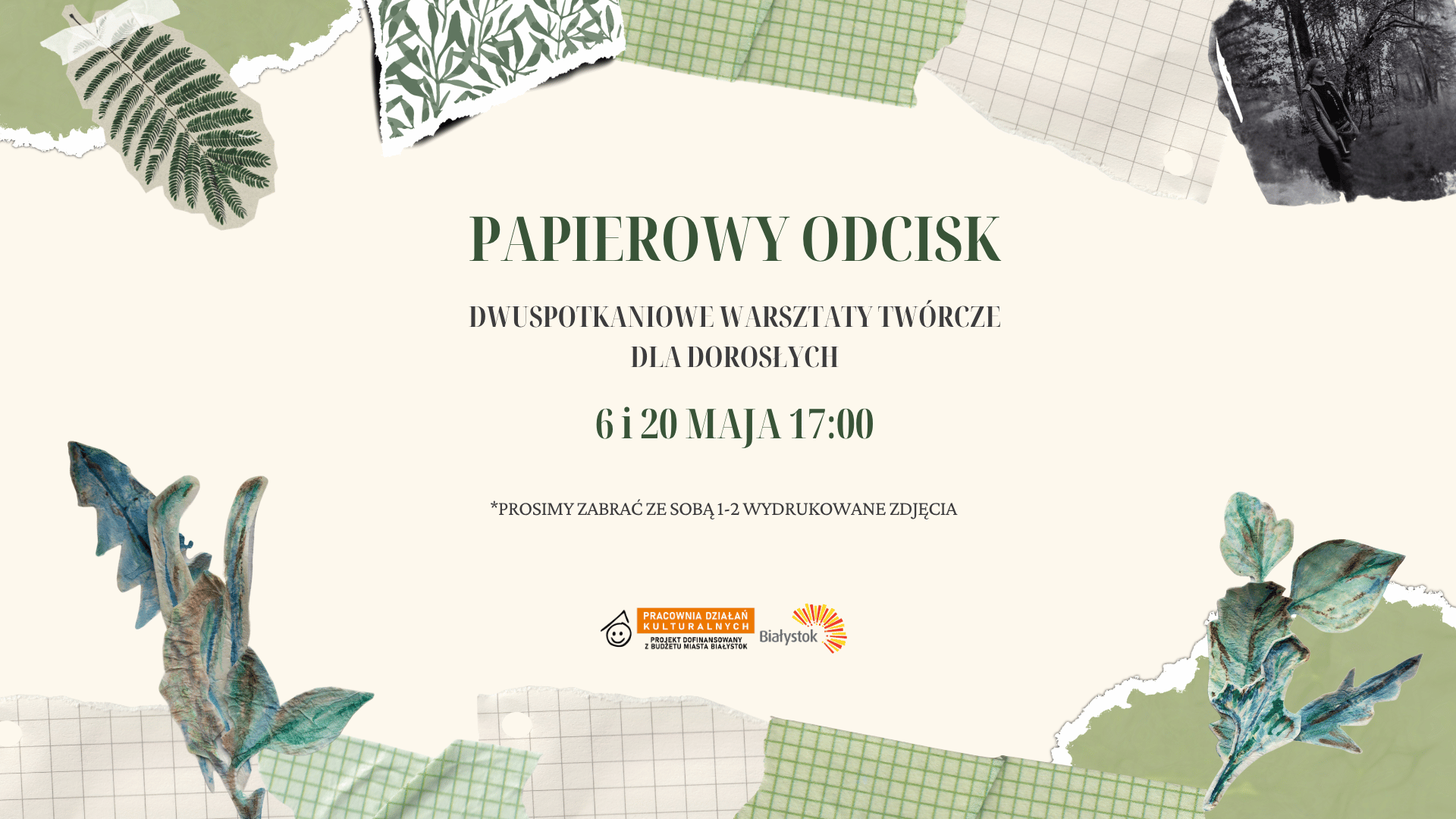 Papierowy odcisk | Dwuspotkaniowe warsztaty twórcze dla dorosłych