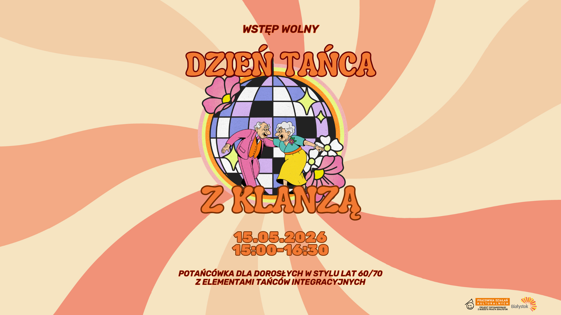 Dzień tańca z KLANZĄ │ Potańcówka dla dorosłych w stylu lat 60/70